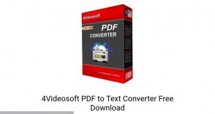 4Videosoft PDF to Text Converter Latest Version Download-GetintoPC.com