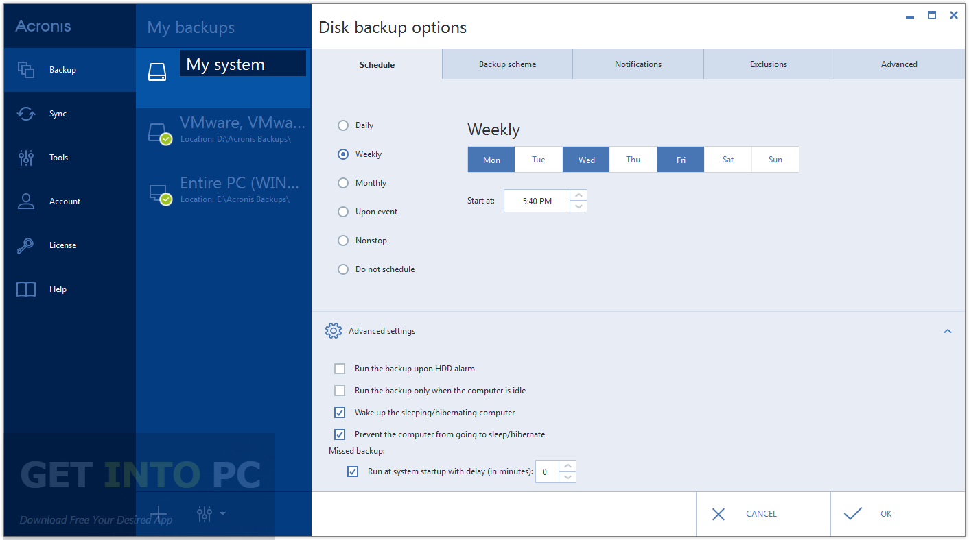 Acronis true image 2016 restart required