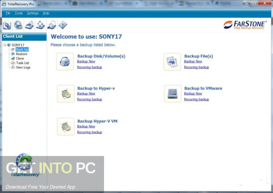 FarStone TotalRecovery Pro 2016 Latest Version Download-GetintoPC.com