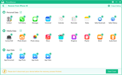 PhoneRescue App Data