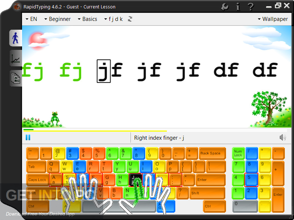 Rapid Typing Tutor Direct Link Download GetintoPC.com
