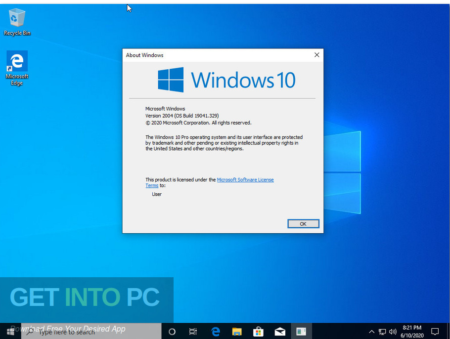 Windows 10 Pro X64 incl Office 2019 JUNE 2020 Screenshot 5 GetintoPC.com