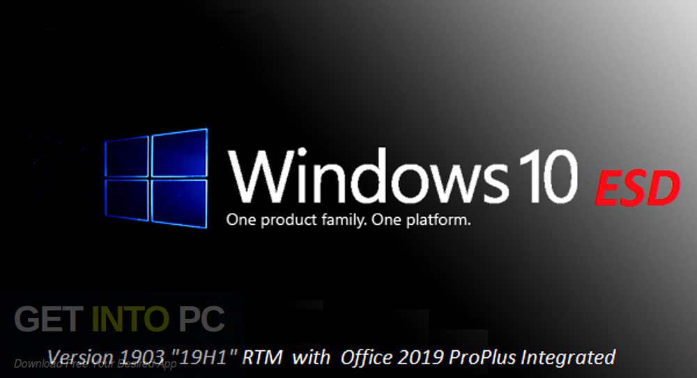 Windows 10 Pro x64 19H1 incl Office 2019 Updated Aug 2019 Free Download GetintoPC.com