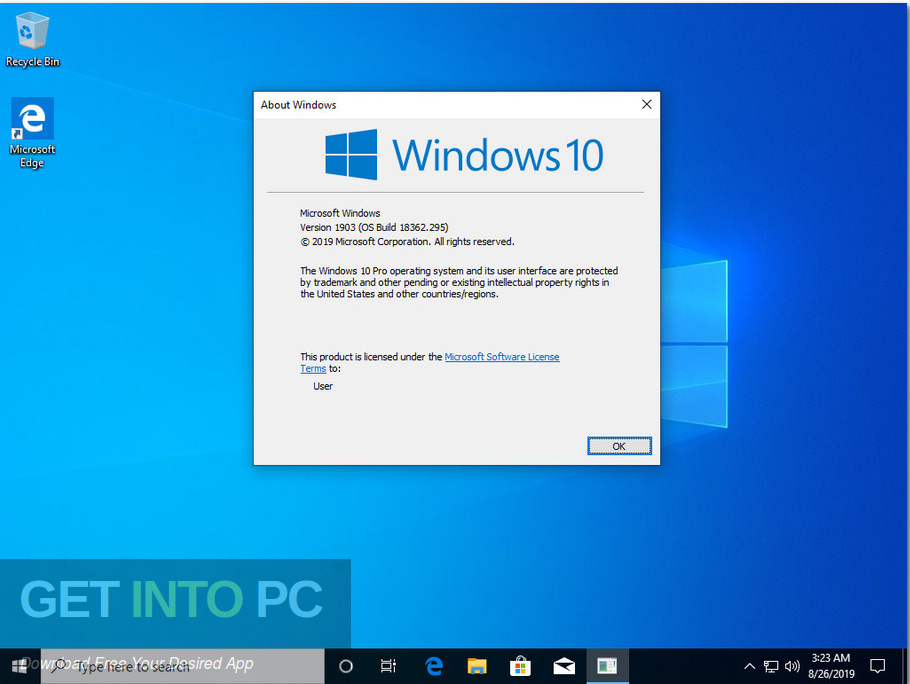 Windows 10 Pro x64 19H1 incl Office 2019 Updated Aug 2019 Screenshot 6 GetintoPC.com