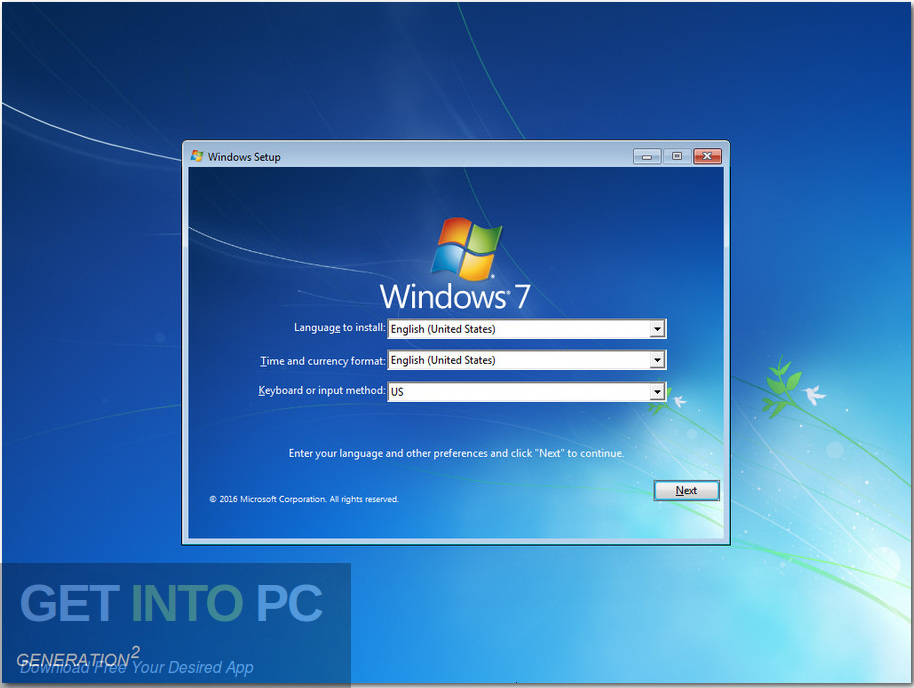 Windows 7 SP1 Ultimate MARCH 2020 Screenshot 1 GetintoPC.com