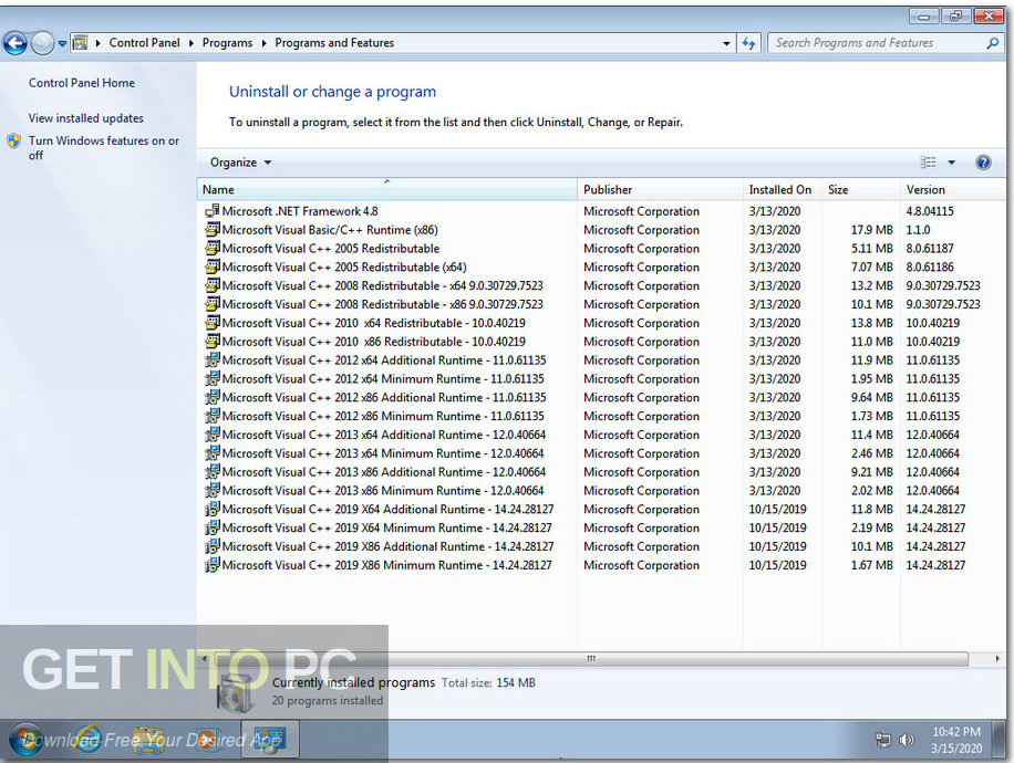 Windows 7 SP1 Ultimate MARCH 2020 Screenshot 6 GetintoPC.com