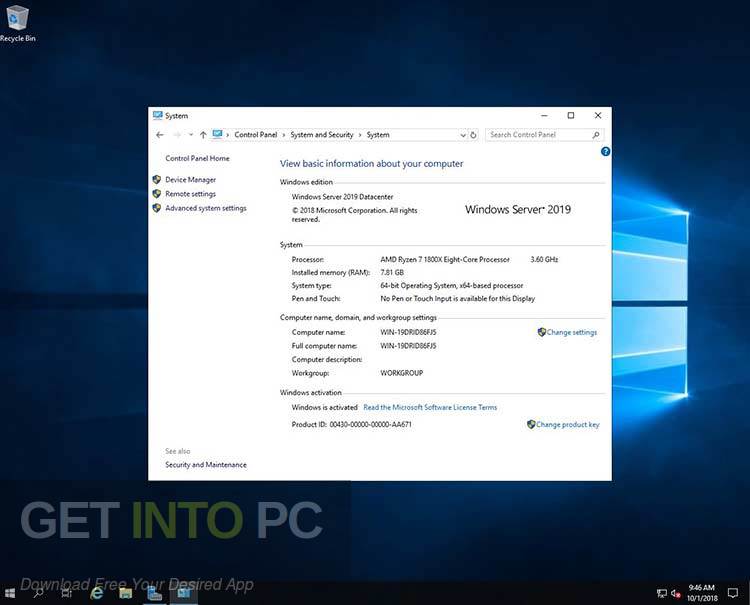 Windows Server 2019 Jan 2019 Edition Direct Link Download-GetintoPC.com