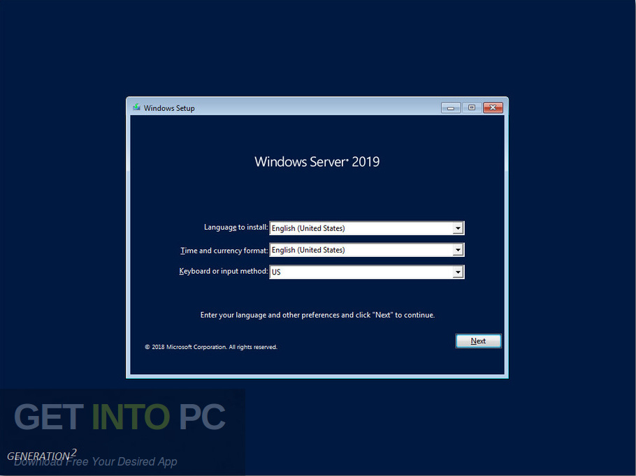 Windows Server 2019 Standard Updated June 2019 Screenshot 1 GetintoPC.com